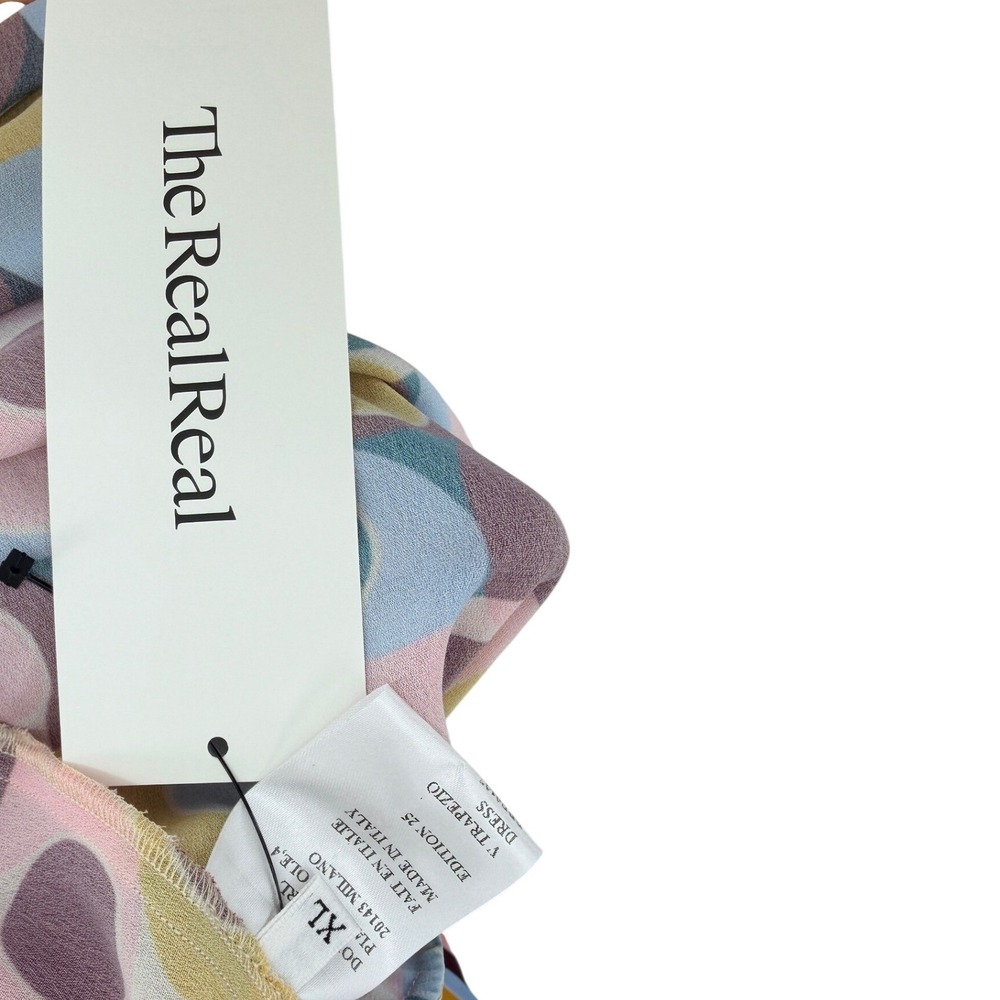 La DoubleJ V Trapezio Dress Gumball Retro Print Maxi XL Edition 25 Italy Mod‎ - Picture 10 of 12